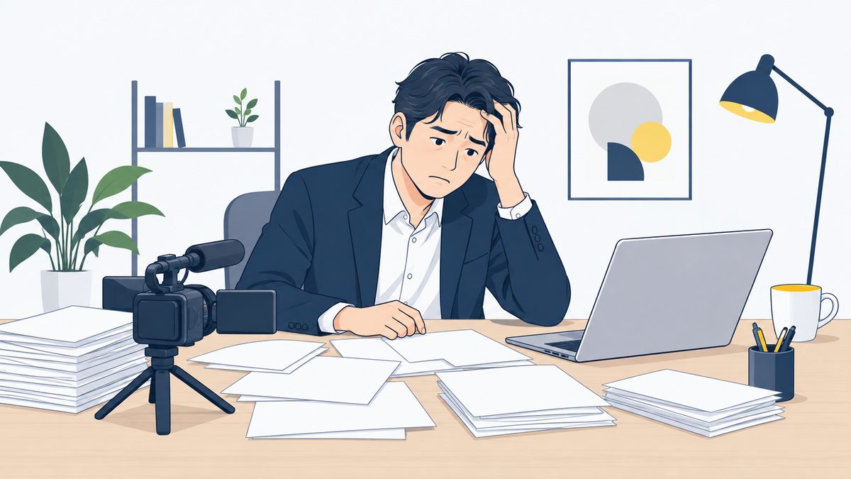 情報発信が追いつかず悩むイメージ